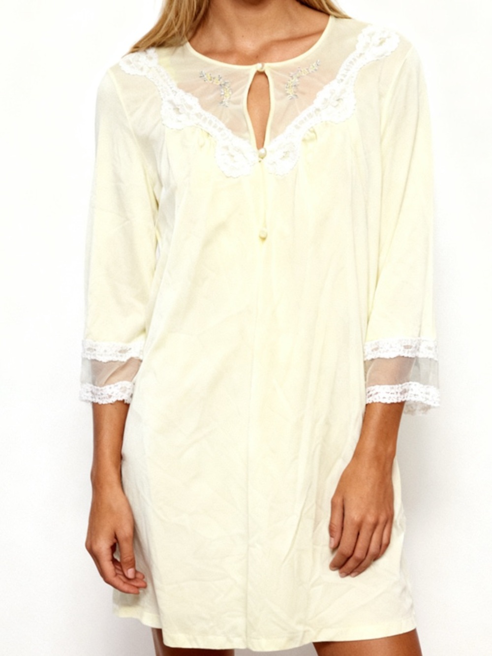 Vintage Sears 1970s Yellow Robe housecoat